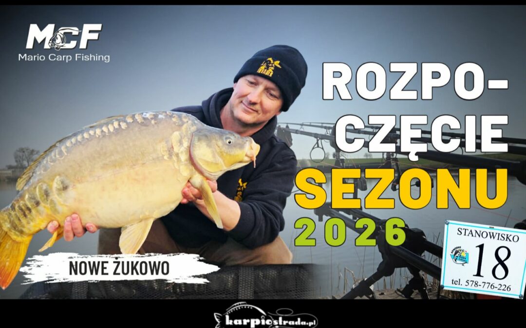 Mario Carp Fishing rozpoczął sezon na łowisku Nowe Żukowo